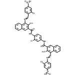 CAS#: 58872-62-1， N,N'-(2-Chloro-1,4-Phenylene)Bis{4-[(2-Chloro-4-Nitrophenyl)Diazenyl]-3-Hydroxy-2-Naphthamide}