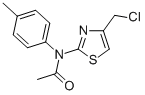 结构式 CAS# 58905-46-7, N1-[4-(氯甲基)-1,3-噻唑-2-基]-N1-(4-甲基苯基)乙酰胺