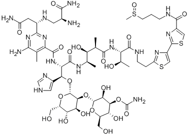 CAS 登录号：58995-26-9， N1-(3-(甲基亚磺酰)丙基)博来霉素酰胺