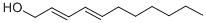 structure of CAS# 59376-58-8, 2,4-Undecadien-1-Ol;Undeca-2,4-Dienol;2,4-Undecadien-1-Ol