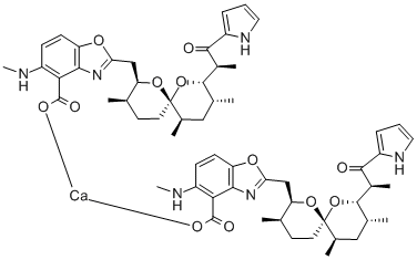 CAS#: 59450-89-4， Calcimycin Hemicalcium Salt