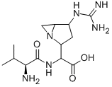 CAS#: 59458-27-4， 2-[(2-Amino-3-methyl-butanoyl)amino]-2-(4-guanidino-1-azabicyclo[3.1.0]hexan-2-yl)acetic acid