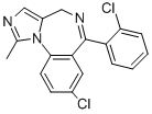 CAS 登录号：59467-77-5， 氯马唑仑