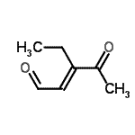 CAS 登录号：595606-40-9， (2E)-3-乙基-4-氧代-2-戊烯醛