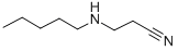 结构式 CAS# 59676-91-4, 3-(戊基氨基)丙腈