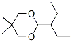 CAS 登录号：59682-78-9， 2-(1-乙基丙基)-5,5-二甲基-1,3-二恶烷