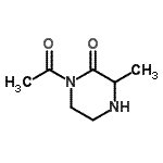 CAS 登录号：59702-05-5， 1-乙酰基-3-甲基-2-哌嗪酮