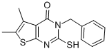 CAS#: 59898-63-4， 3-Benzyl-2-Mercapto-5,6-Dimethyl-3H-Thieno[2,3-d]Pyrimidin-4-One