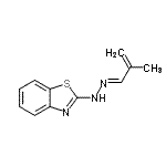CAS#: 59972-83-7， 2-[(2E)-2-(2-Methyl-2-Propen-1-Ylidene)Hydrazino]-1,3-Benzothiazole