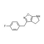 CAS#: 603067-65-8， 3-(4-Fluorobenzyl)-5,6-dihydro-4H-pyrrolo[3,2-d][1,2]oxazole