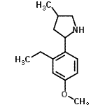 CAS#: 603069-05-2， 2-(2-Ethyl-4-methoxyphenyl)-4-methylpyrrolidine