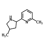 CAS 登录号：603089-90-3， 2-甲基-6-(4-甲基-2-吡咯烷基)吡啶