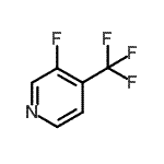 CAS 登录号：603310-20-9， 3-氟-4-(三氟甲基)吡啶