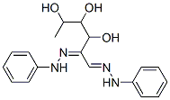 CAS 登录号:6035-61-6, 5,6-二(苯基亚肼基)己烷-2,3,4-三醇
