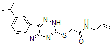 CAS#: 603947-22-4， 2-[[8-(Isopropyl)-2H-1,2,4-Triazino[5,6-b]Indol-3-Yl]Thio]-N-Allyl-Acetamide
