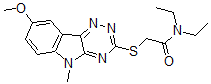 CAS#: 603947-54-2， N,N-Diethyl-2-[(8-Methoxy-5-Methyl-5H-1,2,4-Triazino[5,6-b]Indol-3-Yl)Thio]-Acetamide