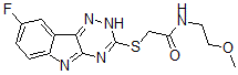CAS#: 603948-02-3， 2-[(8-Fluoro-2H-1,2,4-Triazino[5,6-b]Indol-3-Yl)Thio]-N-(2-Methoxyethyl)-Acetamide