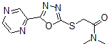 CAS#: 604740-38-7， N,N-Dimethyl-2-[(5-Pyrazinyl-1,3,4-Oxadiazol-2-Yl)Thio]-Acetamide