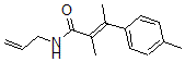 CAS#: 60548-36-9， N-Allyl-alpha,beta,4-Trimethylcinnamamide