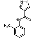 CAS 登录号：606101-97-7， N-(2-甲基苯基)-1,2,3-噻二唑-4-甲酰胺