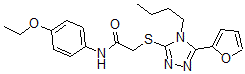 CAS#: 606111-33-5， 2-[[4-Butyl-5-(Furan-2-Yl)-4H-1,2,4-Triazol-3-Yl]Thio]-N-(4-Ethoxyphenyl)-Acetamide