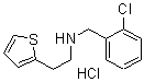 CAS#: 60612-23-9， N-[(2-Chlorophenyl)Methyl]-2-Thiopheneethanamine Hydrochloride (1:1)