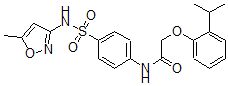 CAS#: 606923-53-9， 2-[2-(Isopropyl)Phenoxy]-N-[4-[[(5-Methyl-3-Isoxazolyl)Amino]Sulfonyl]Phenyl]-Acetamide