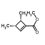 CAS 登录号：60697-52-1， 甲基(3S,4S)-3,4-二甲基-1-环丁烯-1-羧酸酯