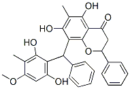 CAS#: 60715-58-4， 8-[(2,6-Dihydroxy-4-Methoxy-3-Methylphenyl)Phenylmethyl]-2,3-Dihydro-5,7-Dihydroxy-6-Methyl-2-Phenyl-4H-1-Benzopyran-4-One