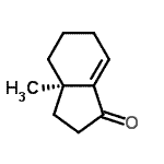 CAS 登录号：607680-05-7， (3aR)-3a-甲基-2,3,3a,4,5,6-六氢-1H-茚-1-酮