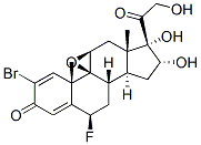 CAS#: 60864-70-2， 2-Bromo-9beta,11beta-Epoxy-6beta-Fluoro-16alpha,17,21-Trihydroxypregna-1,4-Diene-3,20-Dione