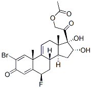CAS#: 60864-73-5， 2-Bromo-6beta-Fluoro-16alpha,17,21-Trihydroxypregna-1,4,9(11)-Triene-3,20-Dione 21-Acetate