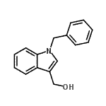 结构式 CAS# 60941-76-6, (1-苄基-1H-吲哚-3-基)甲醇