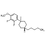 CAS#: 609779-53-5， 2,3-difluoro-1-methoxy-4-(4-pentylcyclohexyl)benzene