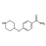 结构式 CAS# 609781-30-8, 4-(4-哌啶基氧基)苯甲酰胺