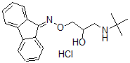 CAS#: 60979-28-4， 1-(tert-Butylamino)-3-(fluoren-9-ylideneamino)oxypropan-2-ol hydrochloride
