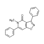 CAS#: 60986-80-3， 5-Methyl-3,6-Diphenyl[1,2]Oxazolo[4,5-c]Pyridin-4(5H)-One
