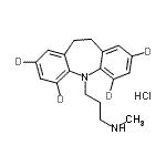 CAS#: 61361-34-0， 3-[(2,4,6,8-<Sup>2</Sup>H<Sub>4</Sub>)-10,11-Dihydro-5H-Dibenzo[b,f]Azepin-5-Yl]-N-Methyl-1-Propanamine Hydrochloride (1:1)
