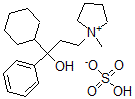 CAS#: 6138-33-6， 1-(3-Cyclohexyl-3-hydroxy-3-phenylpropyl)-1-methyl-pyrrolidinium methyl sulfate