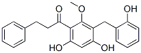 CAS#: 61463-03-4， 1-(4,6-Dihydroxy-3-((2-hydroxyphenyl)methyl)-2-methoxyphenyl)-3-phenyl-1-propanone