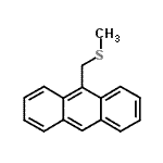 结构式 CAS# 61574-53-6, 9-[(甲硫基)甲基]蒽