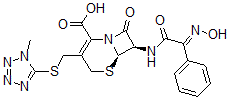 CAS#: 61606-60-8， 7beta-[[[(Z)-Hydroxyimino]Phenylacetyl]Amino]-3-[[(1-Methyl-1H-Tetrazol-5-Yl)Thio]Methyl]Cepham-3-Ene-4-Carboxylic Acid