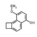 CAS 登录号：616889-78-2， 8-甲氧基-1,2-二氢环丁[a]萘-5-醇