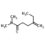 CAS 登录号：61784-28-9， N,N-二甲基-4-亚甲基己烷硫代酰胺