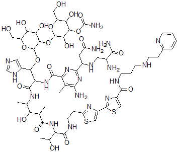 CAS#: 61949-96-0， N1-[3-[[2-(2-Pyridyl)Ethyl]Amino]Propyl]Bleomycinamide