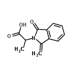 CAS 登录号：62100-29-2， 2-(1-亚甲基-3-氧代-1,3-二氢-2H-异吲哚-2-基)丙酸