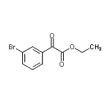 结构式 CAS# 62123-80-2, 乙基(3-溴苯基)(氧代)乙酸酯