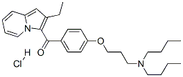 CAS#: 62134-34-3， [4-[3-(Dibutylamino)Propoxy]Phenyl](2-Ethylindolizin-3-Yl)Methanone Monohydrochloride