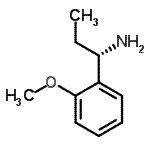 CAS 登录号：623143-37-3， (1S)-1-(2-甲氧基苯基)-1-丙胺