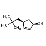 CAS 登录号：623170-42-3， (1R,4S)-4-(2,2-二甲基丙基)-2-环戊烯-1-醇